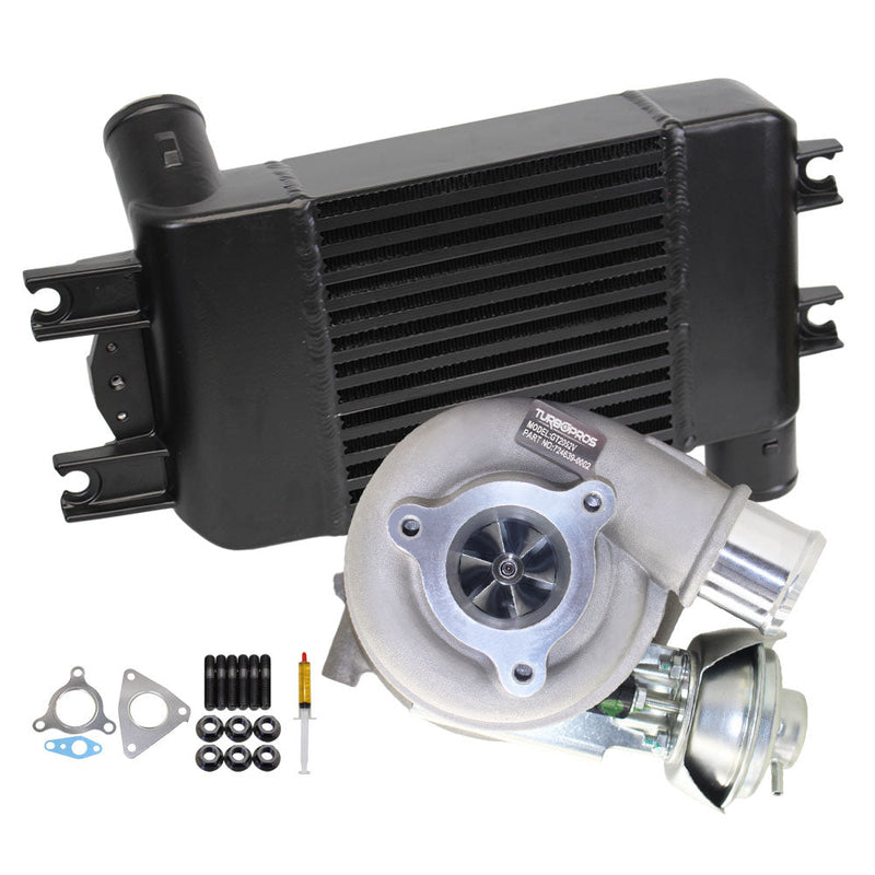Load image into Gallery viewer, Upgrade Billet Turbo Charger With 65mm Intercooler For Nissan Patrol GU ZD30 3.0L Direct Injection 2000-2007