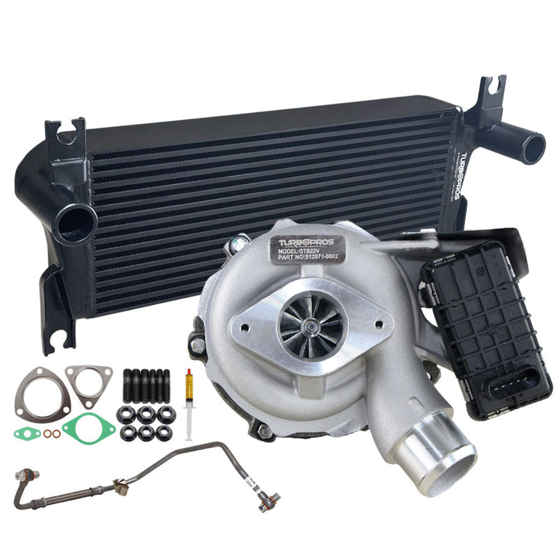 Load image into Gallery viewer, Upgrade Billet Turbo Charger With 106mm Intercooler And Genuine Oil Feed Pipe For Ford Ranger 3.2L 2011-2015