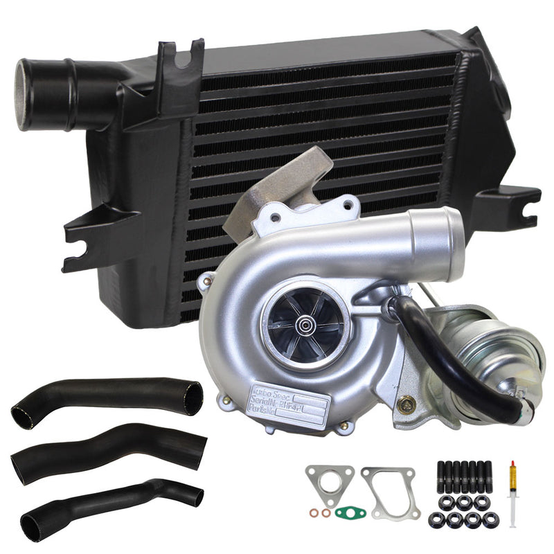 Load image into Gallery viewer, Upgrade Billet Turbo Charger With 60mm Intercooler & Hoses For Mitsubishi Triton MN 4D56 2.5L VT10