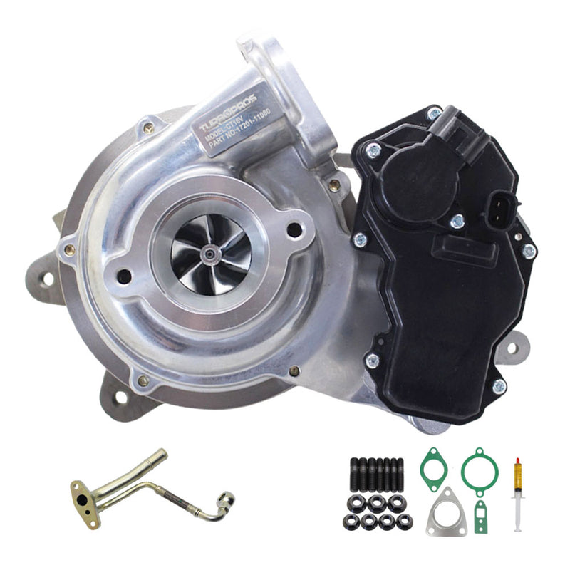 Load image into Gallery viewer, Upgrade Billet Turbo Charger With Genuine Oil Feed Pipe For Toyota LandCruiser Prado 1GD-FTV 2.8L