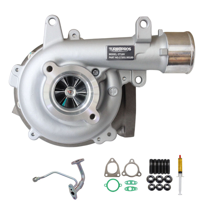 Load image into Gallery viewer, Upgrade Billet Turbo Charger With Genuine Oil Feed Pipe For Toyota LandCruiser Prado 1KD-FTV 3.0L