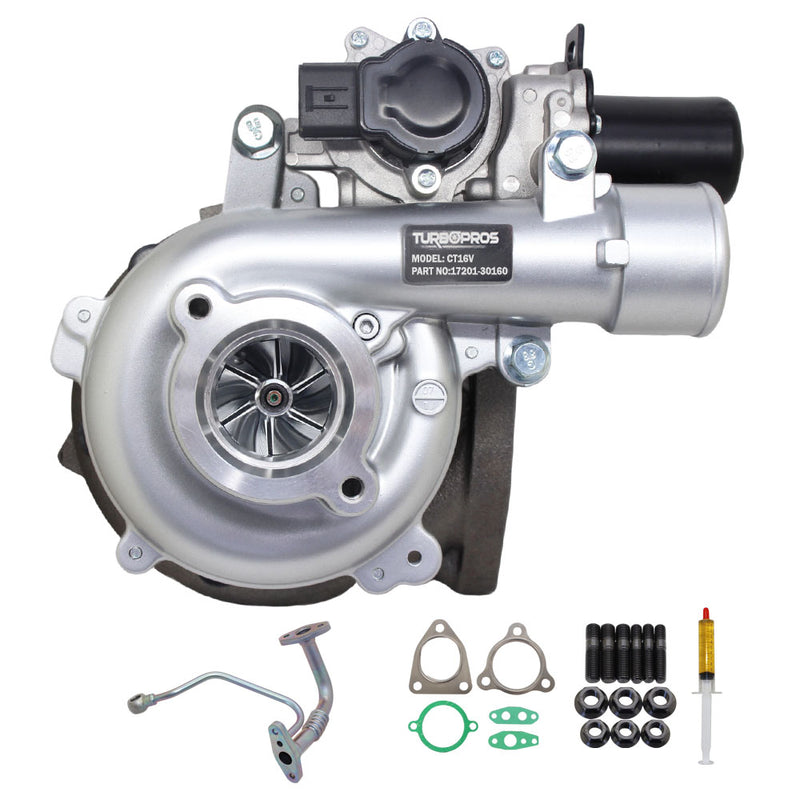 Load image into Gallery viewer, Upgrade Billet Turbo Charger With Genuine Oil Feed Pipe For Toyota LandCruiser Prado 1KD-FTV 3.0L