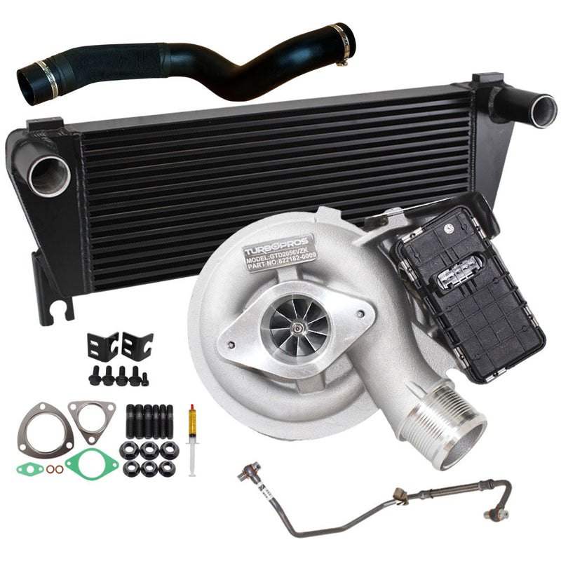 Load image into Gallery viewer, Upgrade Billet Turbo Charger With 70mm Intercooler & Hose And Genuine Oil Feed Pipe For Ford Everest / Ranger & Mazda BT50 3.2L 2015 Onwards