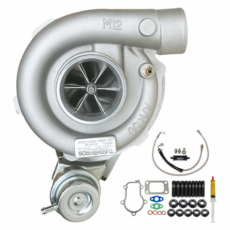 Load image into Gallery viewer, Upgrade Billet GT3576R Turbo Charger With Oil Feed Line For Ford Falcon FG X XR6/G6E Barra 4.0L 2014-2016