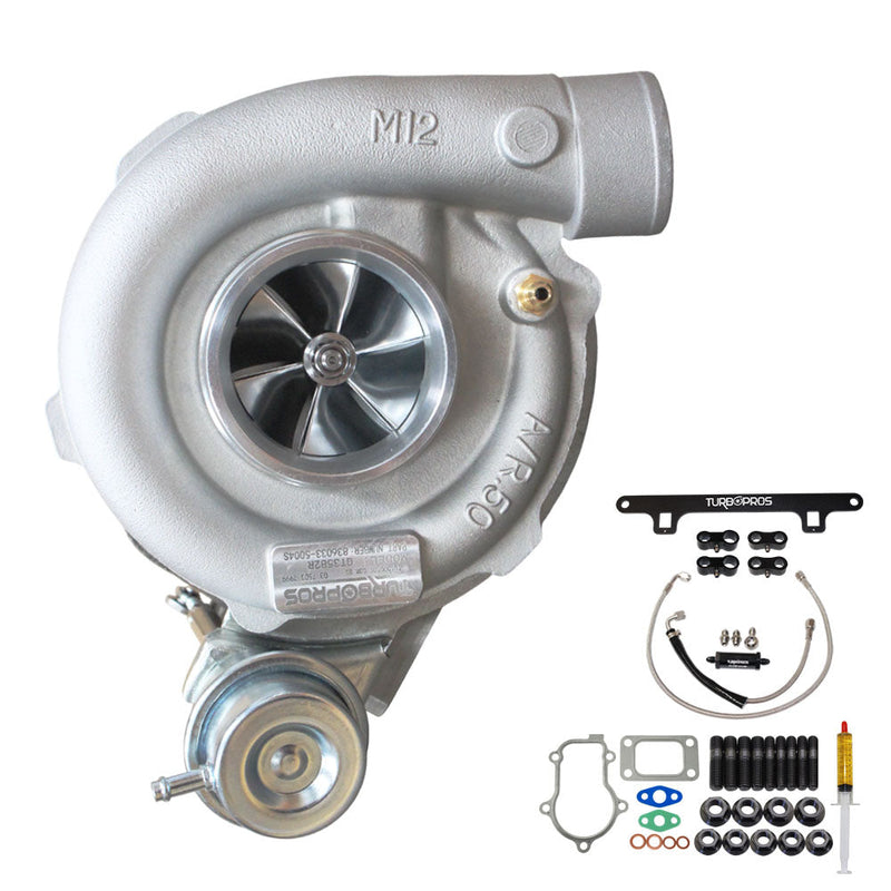 Load image into Gallery viewer, Upgrade Billet GT3582R Turbo Charger With Oil Feed Line And Bracket Kit For Ford Falcon FG FGX XR6/G6E Barra 4.0L