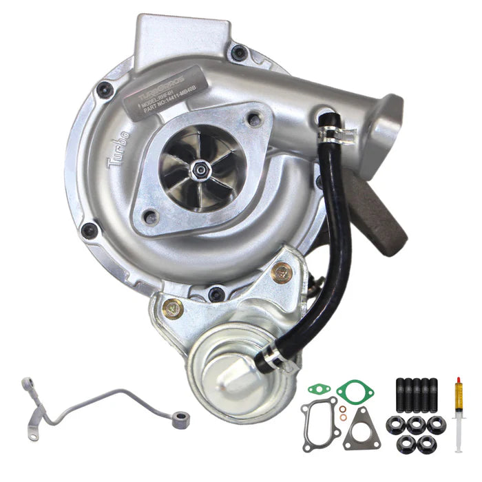 Load image into Gallery viewer, Billet Turbo Charger With Genuine Oil Feed Pipe For Nissan Navara D22 YD25 2.5L