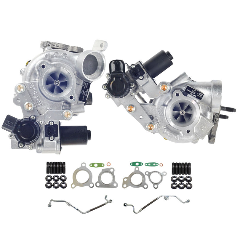 Load image into Gallery viewer, Genuine Turbo Charger RHV4 With Genuine Oil Feed Pipe For Toyota LandCruiser 200 Series 1VD-FTV 4.5L