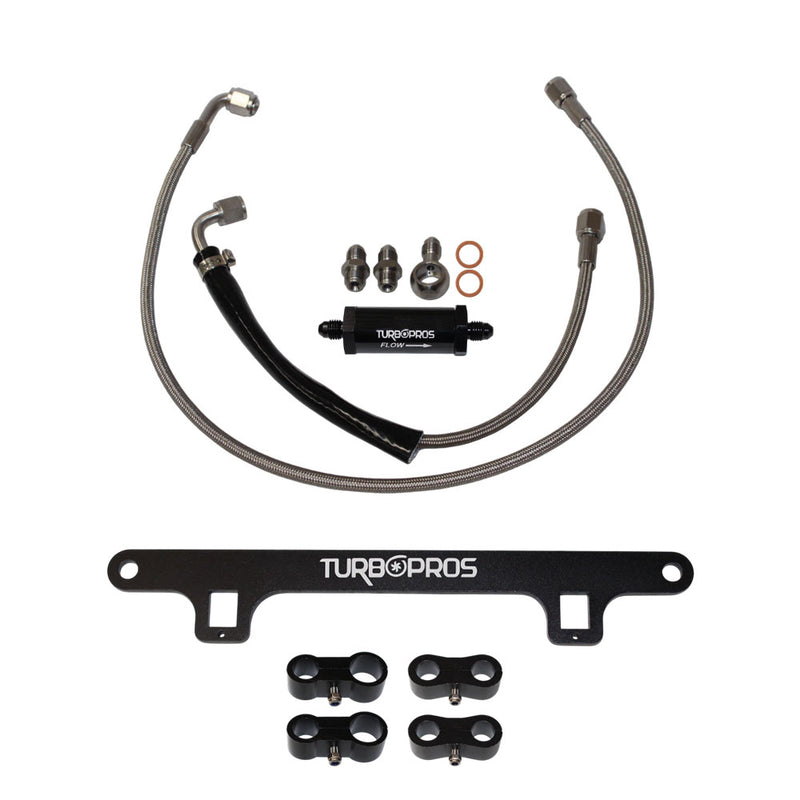 Load image into Gallery viewer, Turbo Pros Turbo Oil Feed Line & Support Bracket Kit For Ford Falcon XR6 BA/BF/FG Barra 4.0L