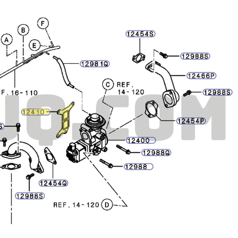 Load image into Gallery viewer, Genuine EGR Valve Gasket For Mitsubishi Triton MR 4N15 2.4L
