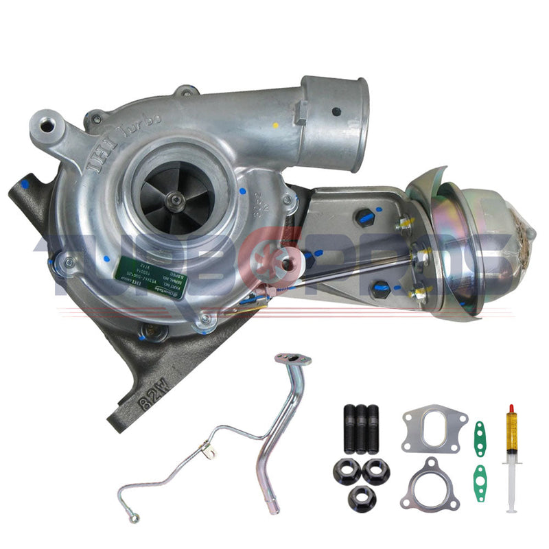 Load image into Gallery viewer, Genuine Turbo Charger RHV5 With Genuine Oil Feed Pipe For Mitsubishi Pajero 4M41 3.2L 1515A026

