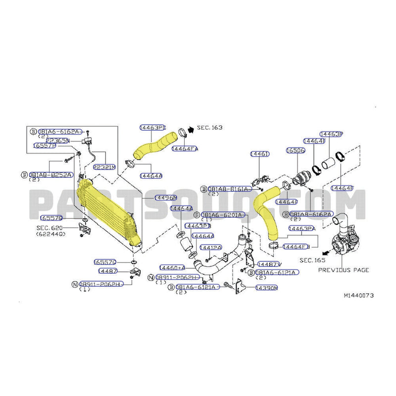Load image into Gallery viewer, Upgrade Aluminium 75mm Intercooler &amp; Hoses For Nissan Pathfinder R51 YD25 2.5L
