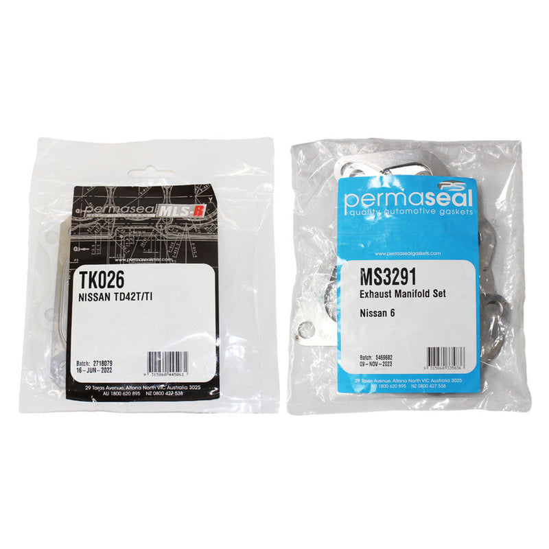 Load image into Gallery viewer, Permaseal MLS-R Exhaust Manifold &amp; Turbo Charger Gasket Kit For Nissan Patrol GU Y61 TD42 4.2L
