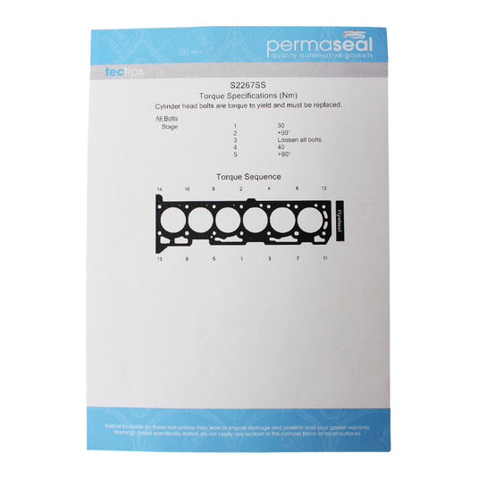Permaseal Head Gasket For Ford Falcon XR6 BA/BF/FG Barra 4.0L