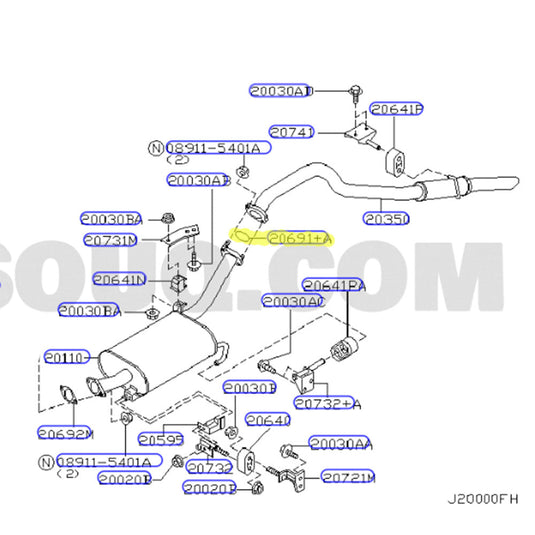 Permaseal Exhaust Flange Gasket For Nissan Patrol GU ZD30 3.0L