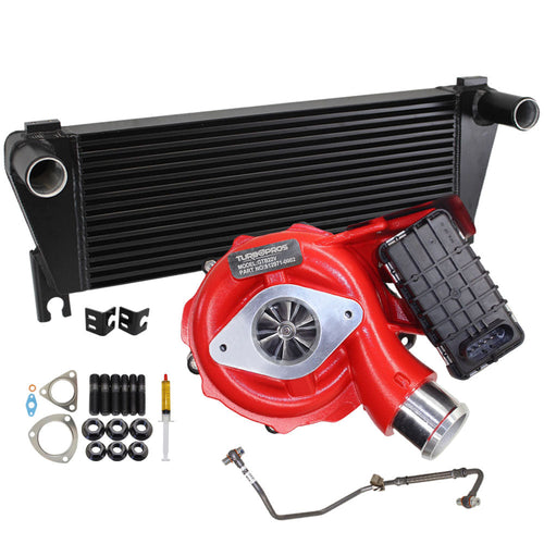 GEN1 High Flow Turbo Charger With 70mm Intercooler And Genuine Oil Feed Pipe For Mazda BT-50 UP 3.2L 2011-2015