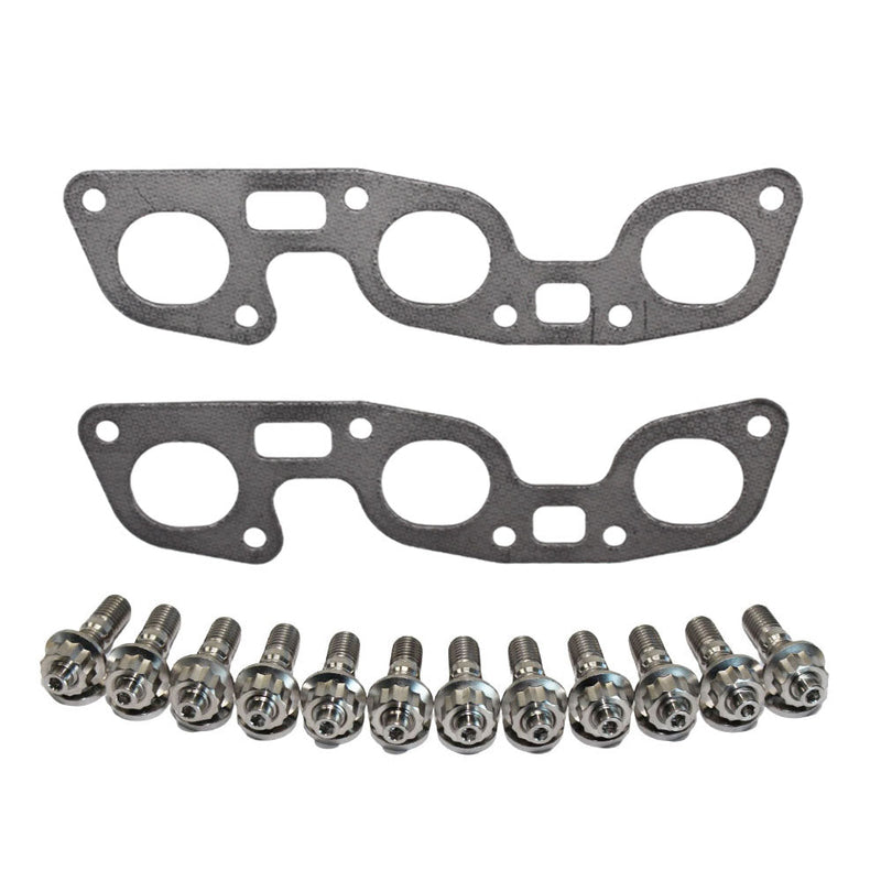Load image into Gallery viewer, Permaseal Exhaust Manifold Titanium Stud &amp; Gasket Kit For Nissan Skyline R32 RB26DETT 2.6L 1989-1994
