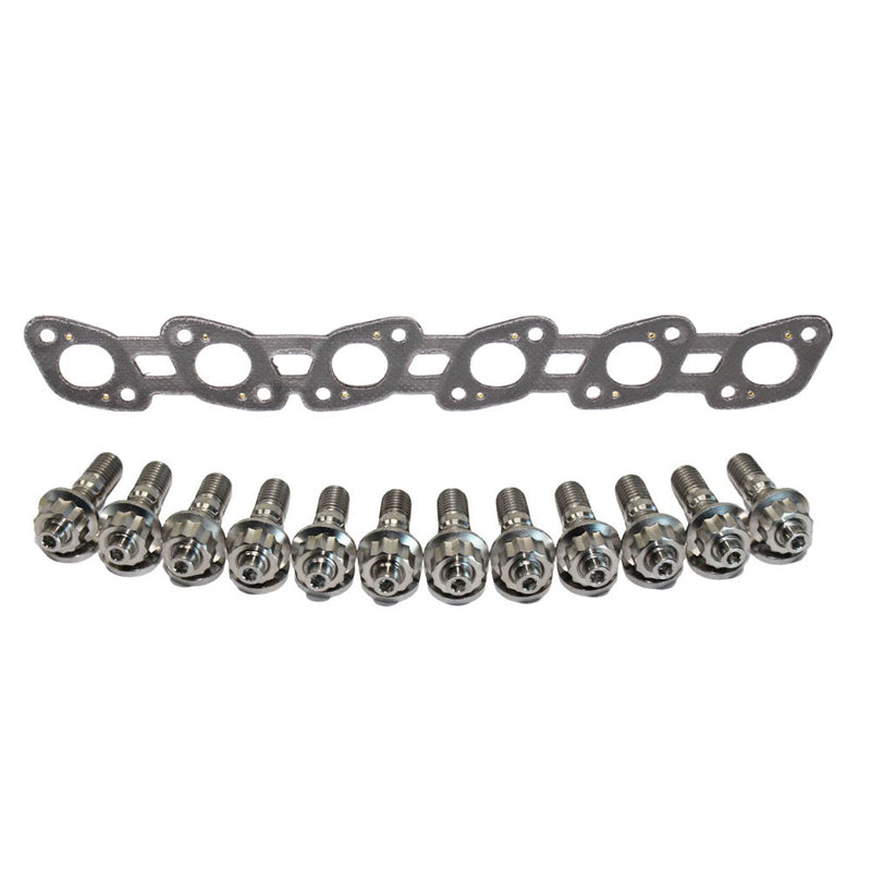 Load image into Gallery viewer, Permaseal Exhaust Manifold Titanium Stud &amp; Gasket Kit For Nissan Skyline R34 RB20DE 2.0L

