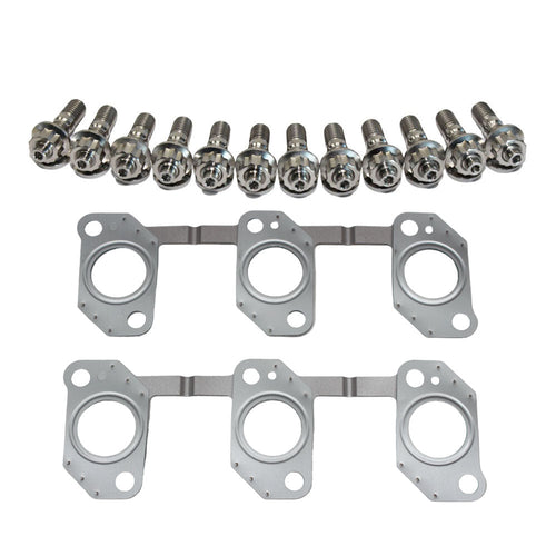 Permaseal Exhaust Manifold Titanium Stud & Gasket Kit For Toyota Landcruiser 80 Series HDJ80/HDJ81 1HD-T 4.2L