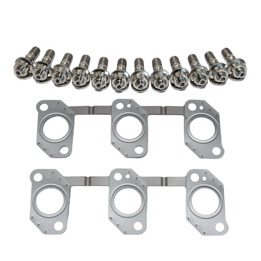 Permaseal Exhaust Manifold Titanium Stud & Gasket Kit For Toyota Landcruiser 80 Series HDJ80/HDJ81 1HD-T 4.2L
