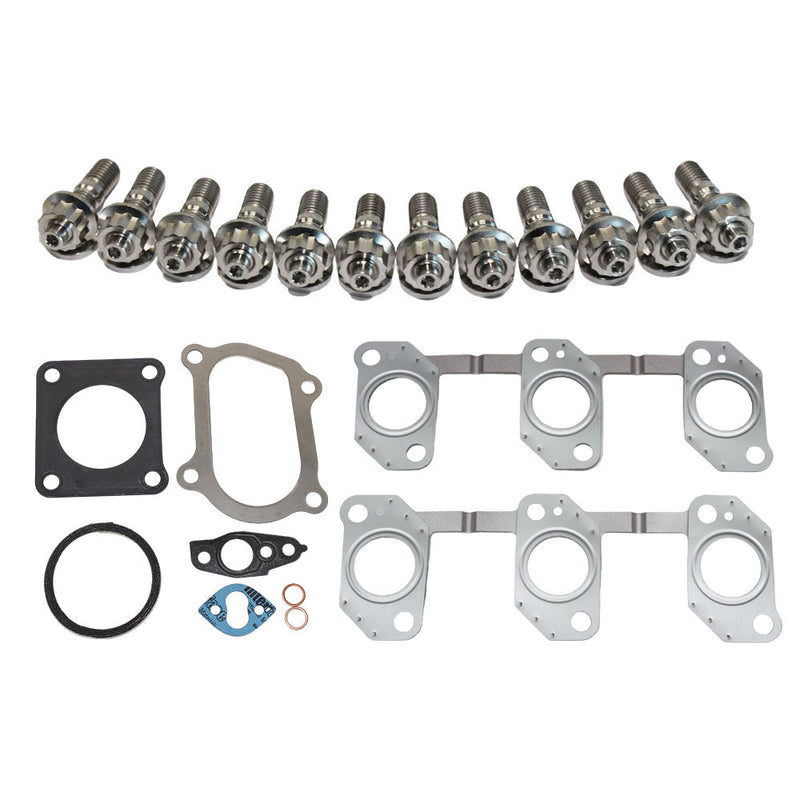 Load image into Gallery viewer, Permaseal MLS-R Turbo &amp; Exhaust Manifold Titanium Stud &amp; Gasket Kit For Toyota Landcruiser 80 Series HDJ80/HDJ81 1HD-T 4.2L
