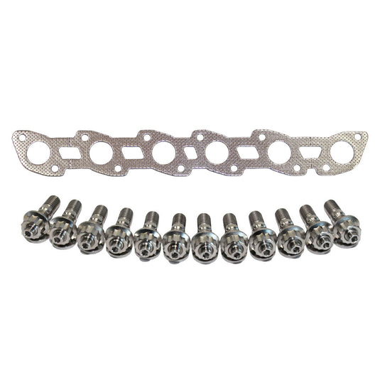 Permaseal Exhaust Manifold Titanium Stud & Gasket Kit For Holden Berlina VL RB30E / RB30ET 3.0L