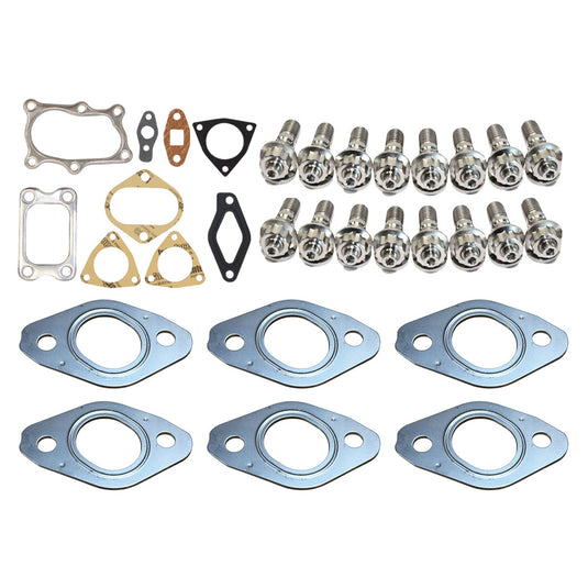 Permaseal MLS-R Turbo & Exhaust Manifold Installation Titanium Stud & Gasket Kit For Nissan Stagea C34 RB25DET 2.5L