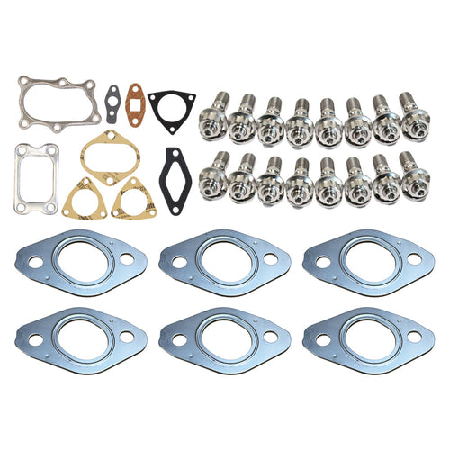 Permaseal MLS-R Turbo & Exhaust Manifold Installation Titanium Stud & Gasket Kit For Nissan Cefiro RB20DET 2.0L