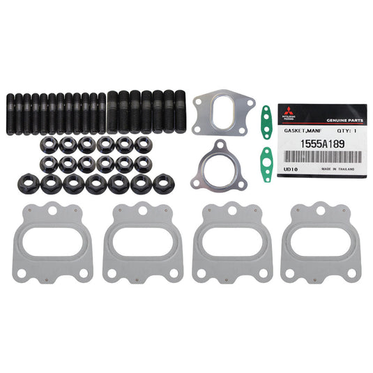 Genuine Exhaust Manifold & Turbo Gasket & Stud Kit For Mitsubishi Pajero 4M41 3.2L
