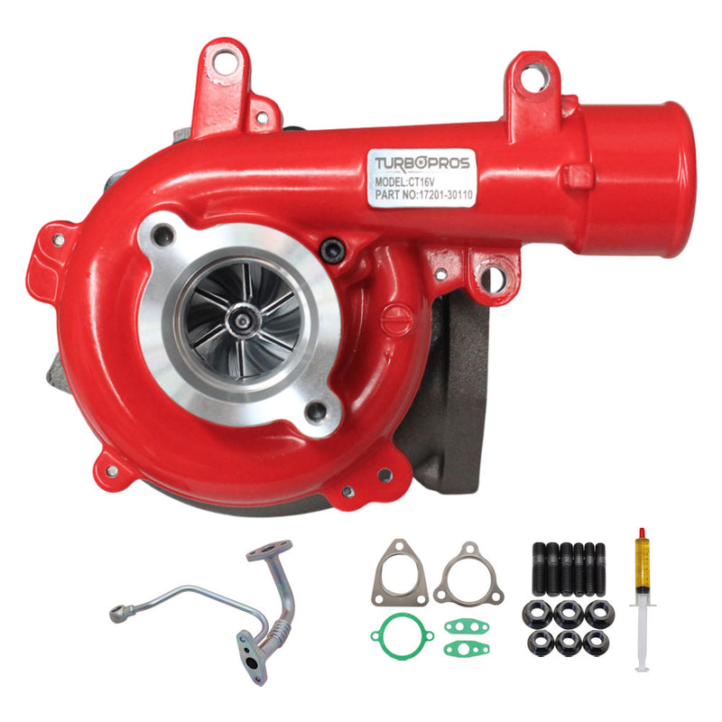 Load image into Gallery viewer, GEN1 High Flow Turbo Charger With Genuine Oil Feed Pipe For Toyota Hilux 1KD-FTV 3.0L
