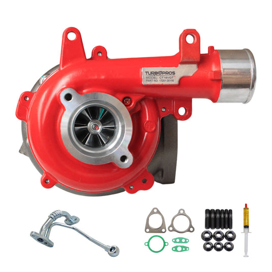 GEN1 High Flow Turbo Charger With Genuine Oil Feed Pipe For Toyota HiAce 1KD-FTV 3.0L