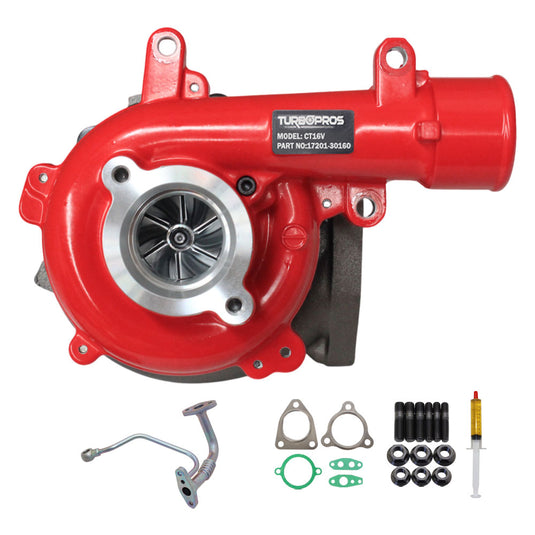 GEN1 High Flow Turbo Charger With Genuine Oil Feed Pipe For Toyota LandCruiser Prado 1KD-FTV 3.0L