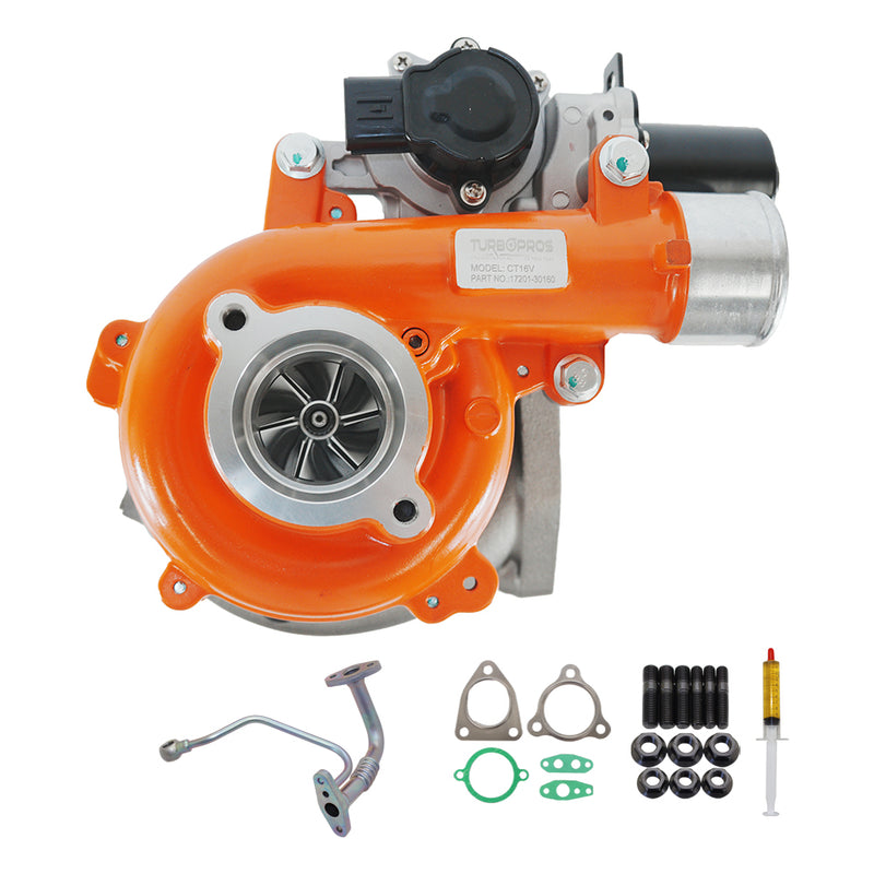 Load image into Gallery viewer, GEN1 High Flow Turbo Charger With Genuine Oil Feed Pipe For Toyota LandCruiser Prado 1KD-FTV 3.0L
