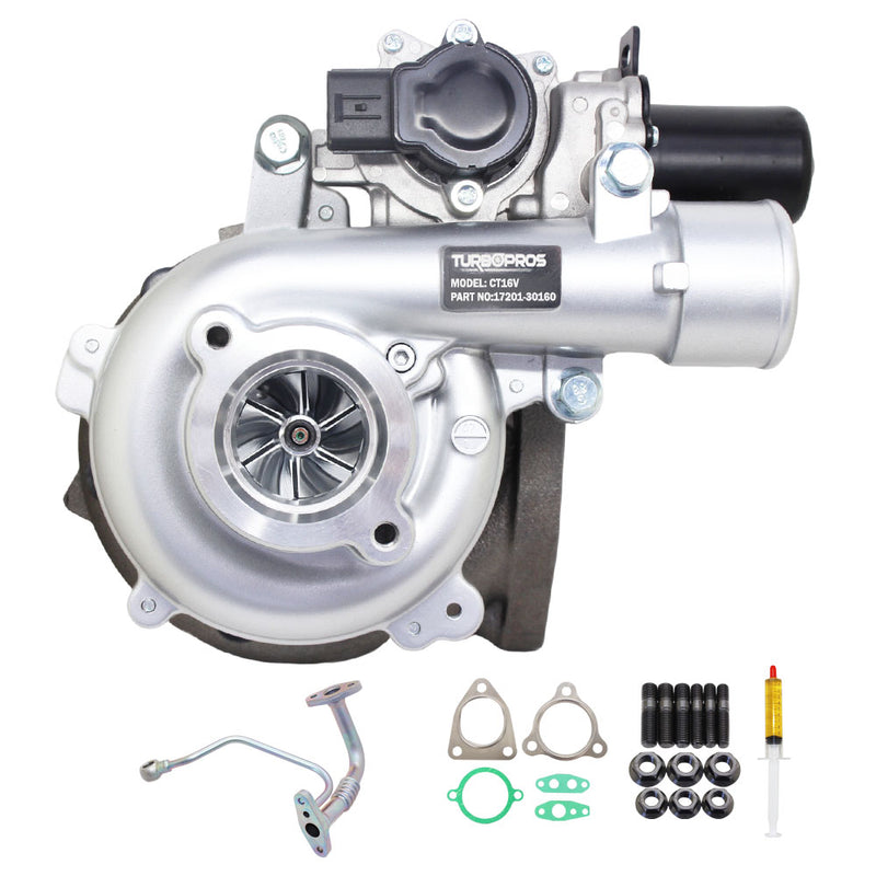 Load image into Gallery viewer, GEN1 High Flow Turbo Charger With Genuine Oil Feed Pipe For Toyota LandCruiser Prado 1KD-FTV 3.0L
