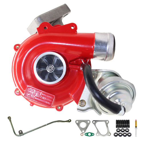 GEN1 High Flow Turbo Charger With Genuine Oil Feed Pipe For Mitsubishi Triton MN 4D56 2.5L VT10