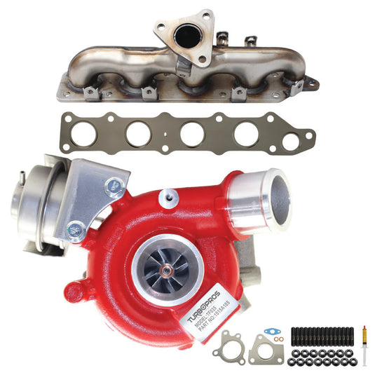GEN1 High Flow Turbo Charger With Genuine Exhaust Manifold, Gasket & Stud Kit For Mitsubishi ASX 4N13 1.8L 1515A185