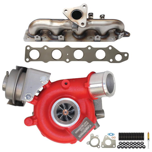 GEN1 High Flow Turbo Charger With Genuine Exhaust Manifold, Gasket & Stud Kit For Mitsubishi ASX 4N13 1.8L