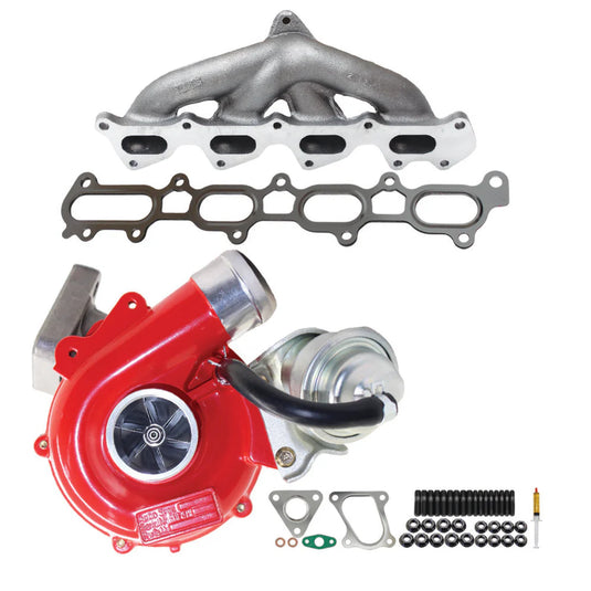GEN1 High Flow Turbo Charger With Genuine Exhaust Manifold, Gasket & Stud Kit For Mitsubishi Challenger 4D56 2.5L VT10