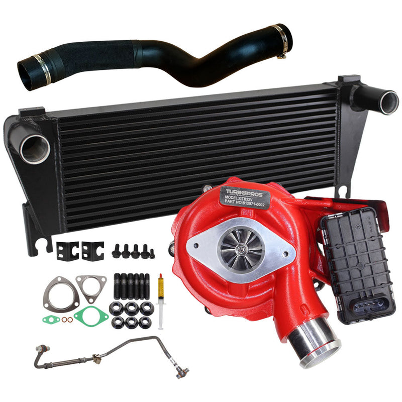 Load image into Gallery viewer, GEN1 High Flow Turbo Charger With 70mm Intercooler &amp; Hose And Genuine Oil Feed Pipe For Ford Ranger 3.2L 2011-2015
