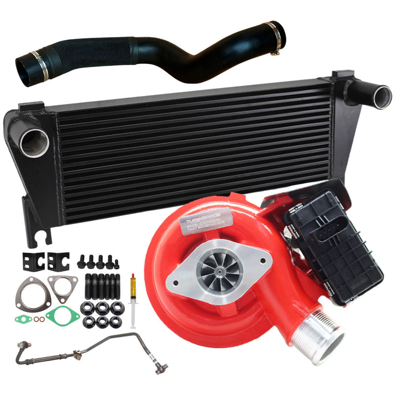 Load image into Gallery viewer, GEN1 High Flow Turbo Charger With 70mm Intercooler &amp; Hose And Genuine Oil Feed Pipe For Ford Ranger 3.2L 2015 Onwards
