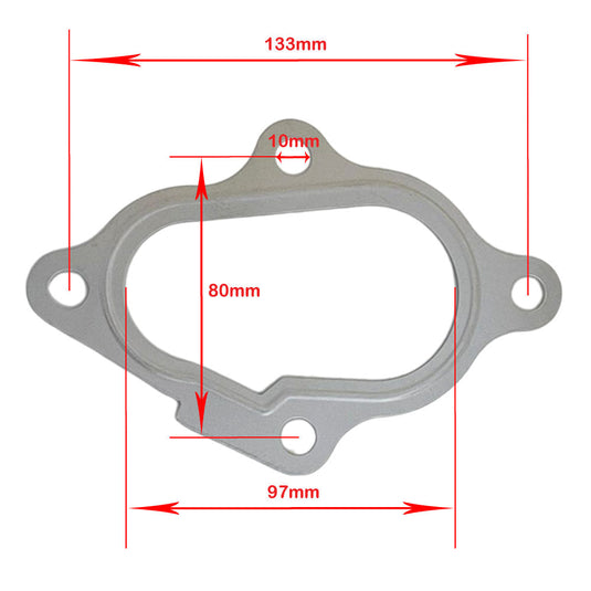 Turbo Charger To Exhaust Manifold Gasket For Mitsubishi Pajero NJ, NK, NL 4M40T 2.8L