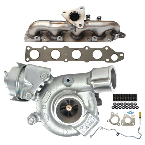 Genuine Turbo Charger With Genuine Exhaust Manifold, Oil Feed Pipe, Gasket & Stud Kit For Mitsubishi ASX 4N13 1.8L