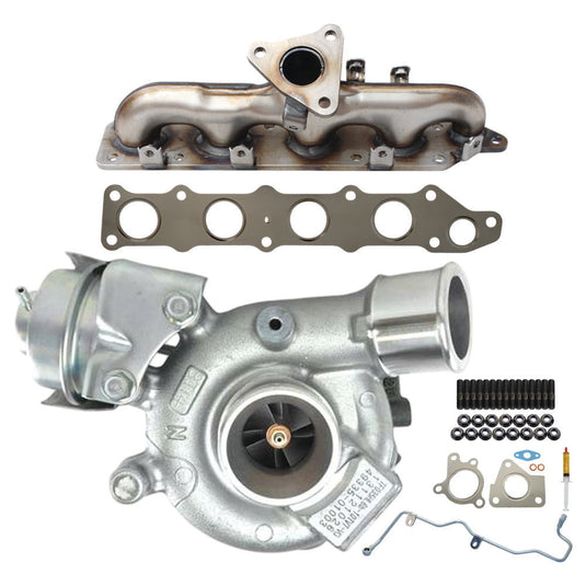 Genuine Turbo Charger With Genuine Exhaust Manifold, Oil Feed Pipe, Gasket & Stud Kit For Mitsubishi ASX 4N13 1.8L