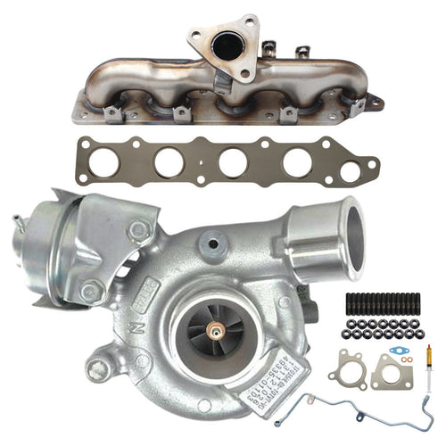 Genuine Turbo Charger With Genuine Exhaust Manifold, Oil Feed Pipe, Gasket & Stud Kit For Mitsubishi ASX / Lancer 4N13 1.8L