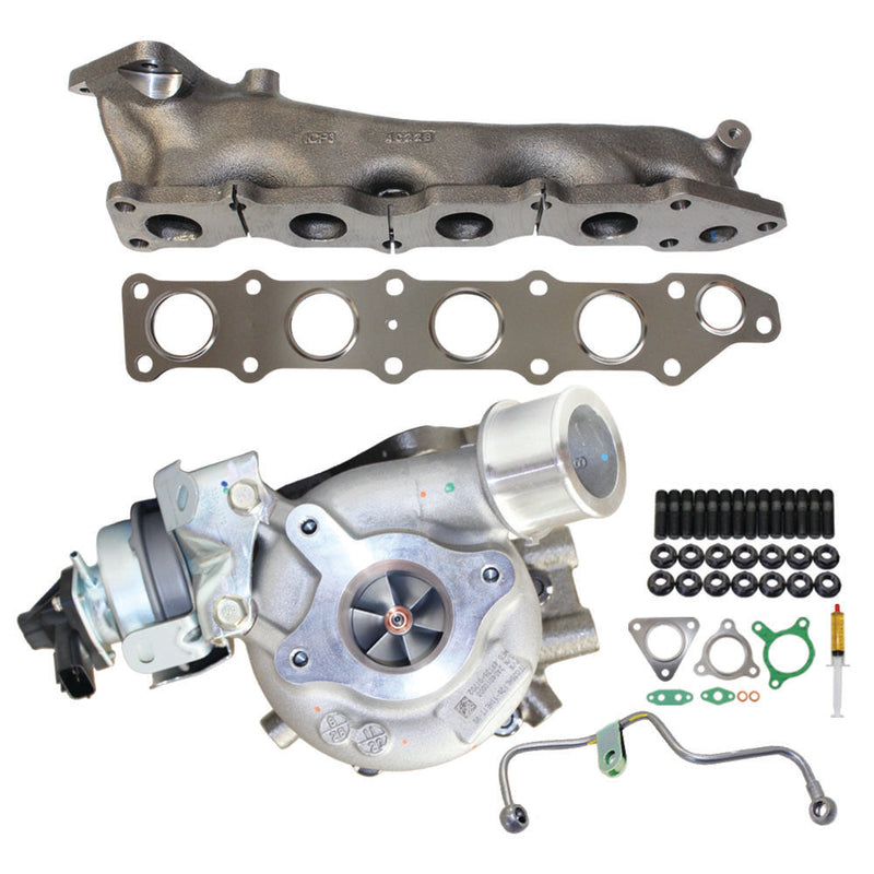 Load image into Gallery viewer, Genuine Turbo Charger With Genuine Exhaust Manifold, Oil Feed Pipe, Gasket &amp; Stud Kit For Mitsubishi Triton MR 4N15 2.4L 2019 Onwards 1515A322
