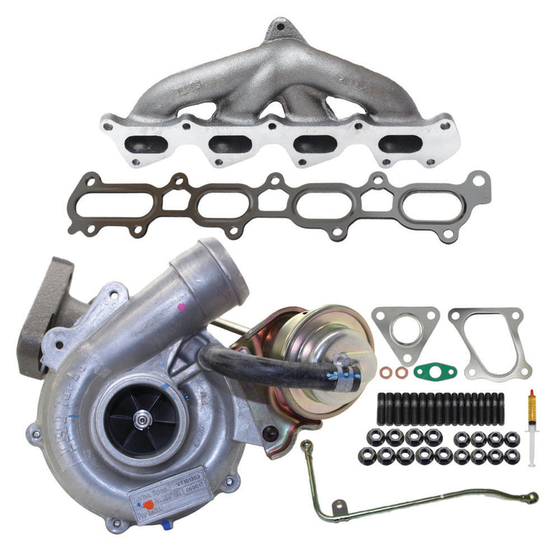 Load image into Gallery viewer, Genuine Turbo Charger With Exhaust Manifold, Oil Feed Pipe, Gasket &amp; Stud Kit For Mitsubishi Triton MN 4D56 2.5L 2WD
