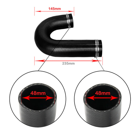 Upgrade Aluminium 64mm Intercooler & Hoses For Mitsubishi Pajero 4M41 3.2L