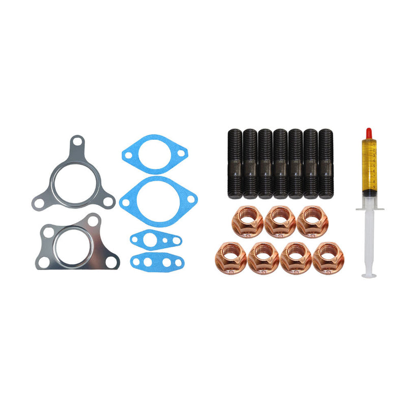 Load image into Gallery viewer, Turbo Charger Installation Stud, Gasket &amp; Lubricant Kit For Nissan Navara D40 YD25 2.5L 4-Bolt
