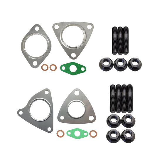 Twin Turbo Charger Installation Stud & Gasket Kit For Jaguar XJ 3.0L