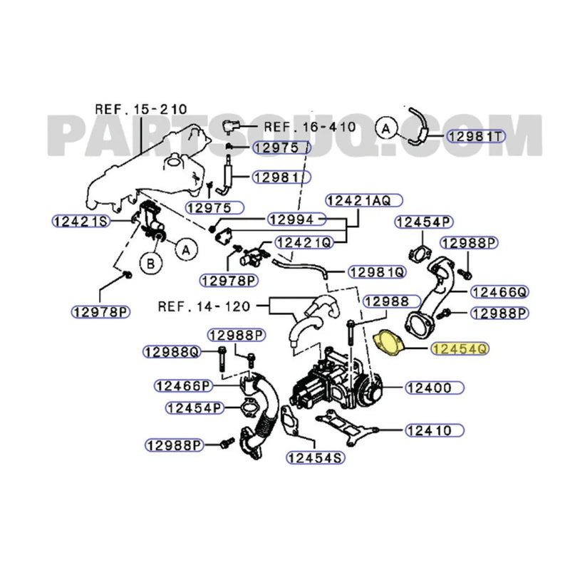 Load image into Gallery viewer, Genuine EGR Valve To EGR Pipe Gasket For Mitsubishi Triton MR 4N15 2.4L
