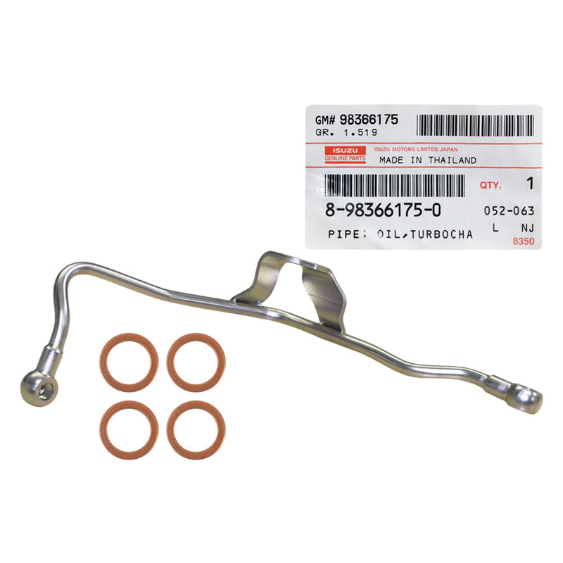 Load image into Gallery viewer, Genuine Turbo Charger Oil Feed Pipe With Gaskets For Isuzu D-Max / MU-X 4JJ1 3.0L 2016 Onwards 06200
